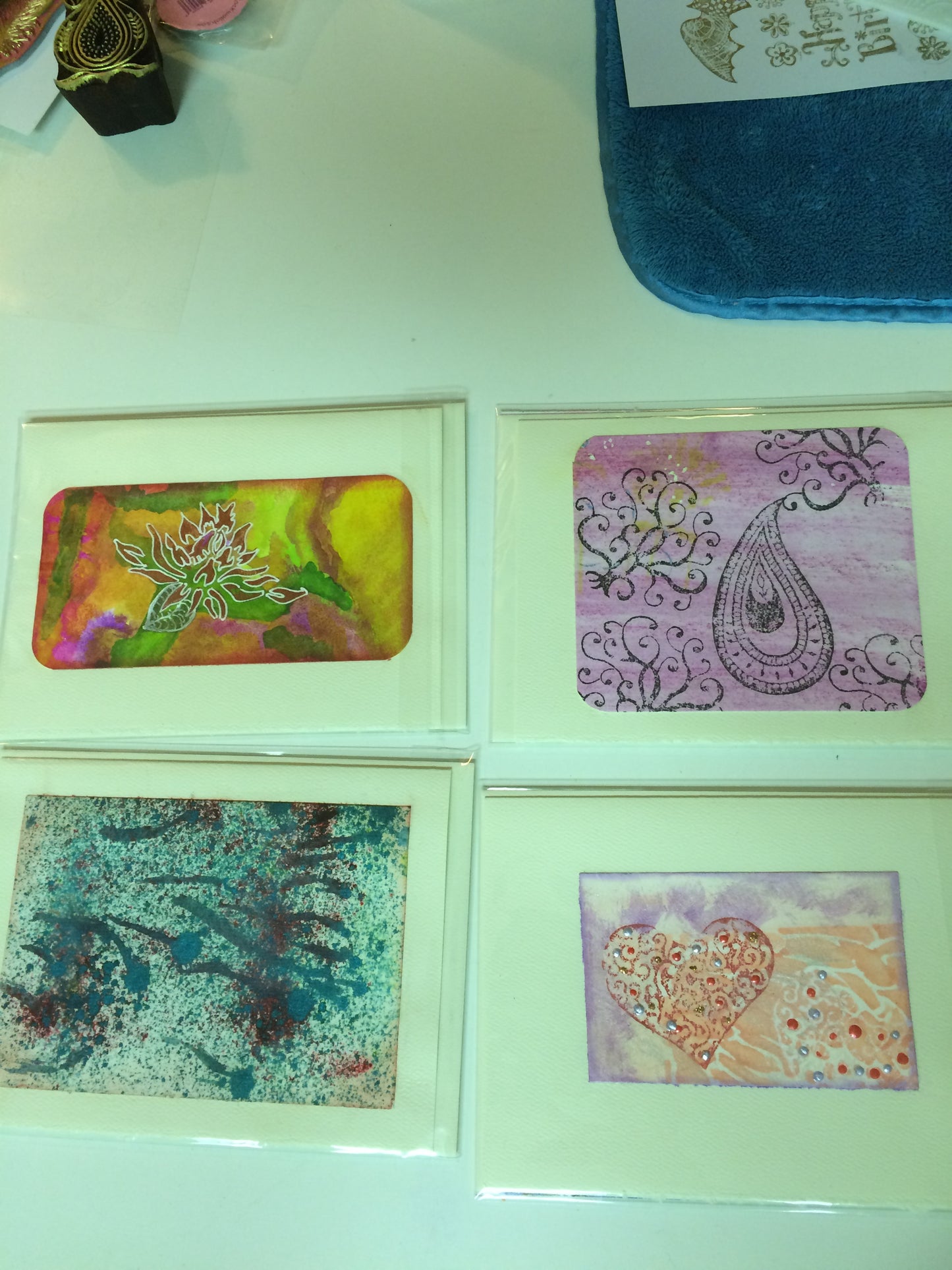 Unique Hand Painted Cards