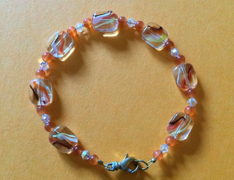 Pretty Glass and Crystal Bracelets (choose a color and style)