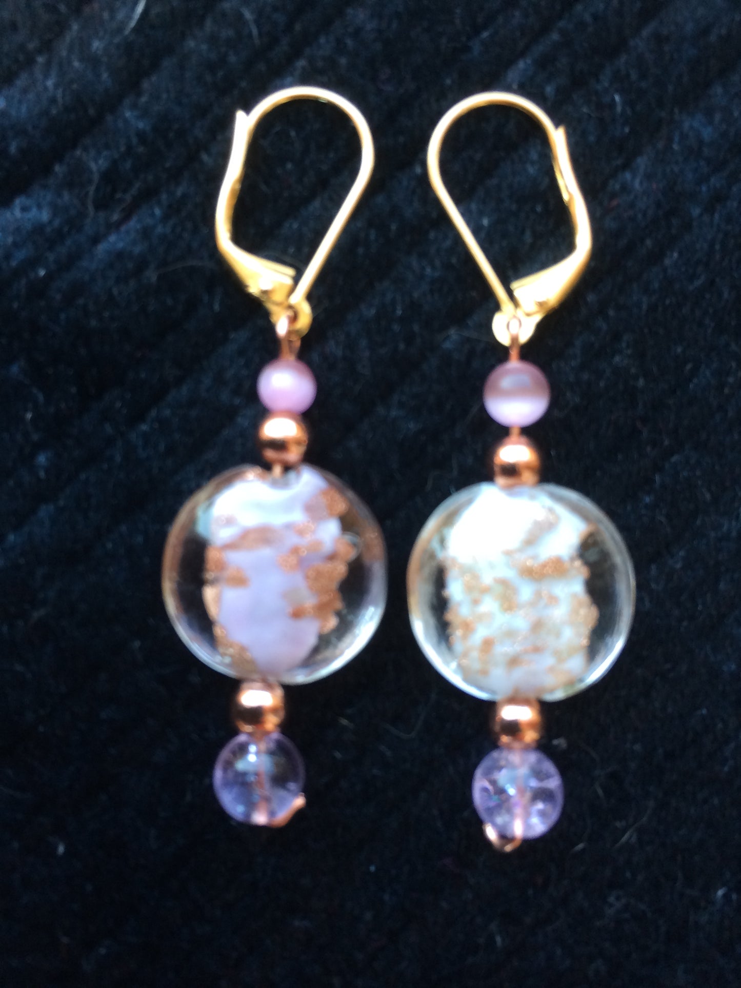Pretty Glass and Crystal Earrings (choose a color and style)