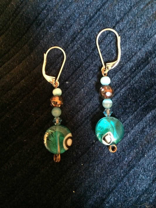 Pretty Glass and Crystal Earrings (choose a color and style)