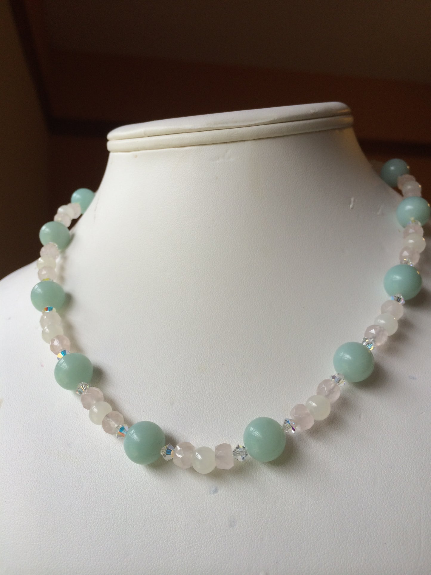 Necklace, Rose Quartz and Aventurine